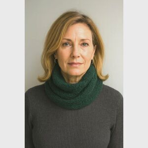 NWOT CITRON Green Wooly Stretch Scarf Women's One Size